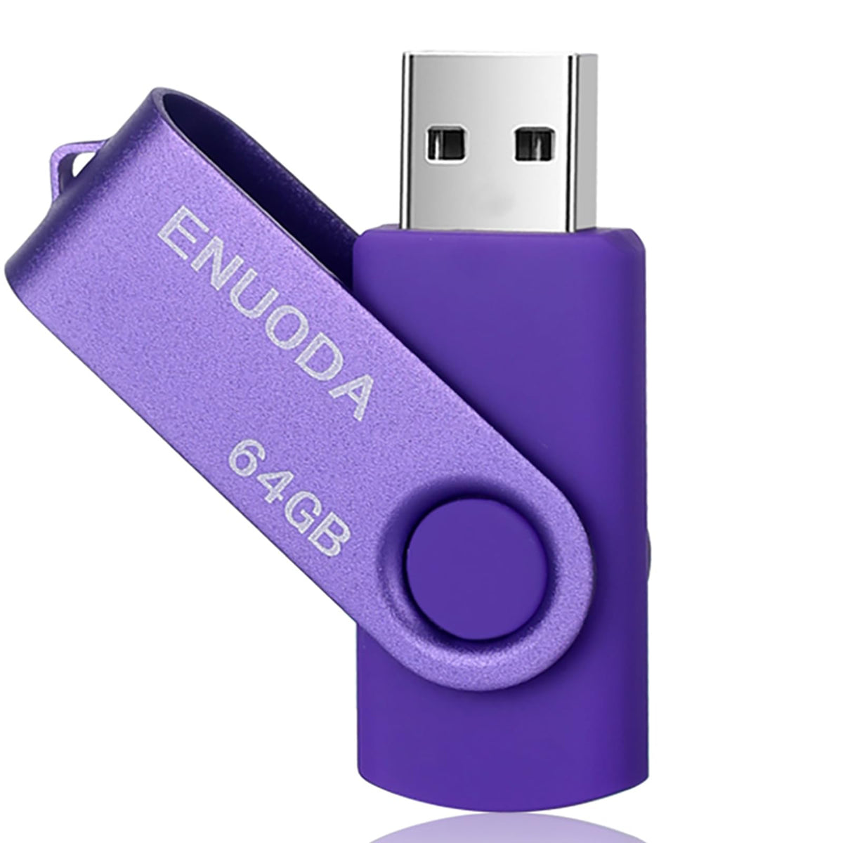 ENUODA Memory Stick 32GB USB 2.0 Flash Drives Swivel Design Pen Drive Fold Storage Thumb Drive with LED Light(Blue)
