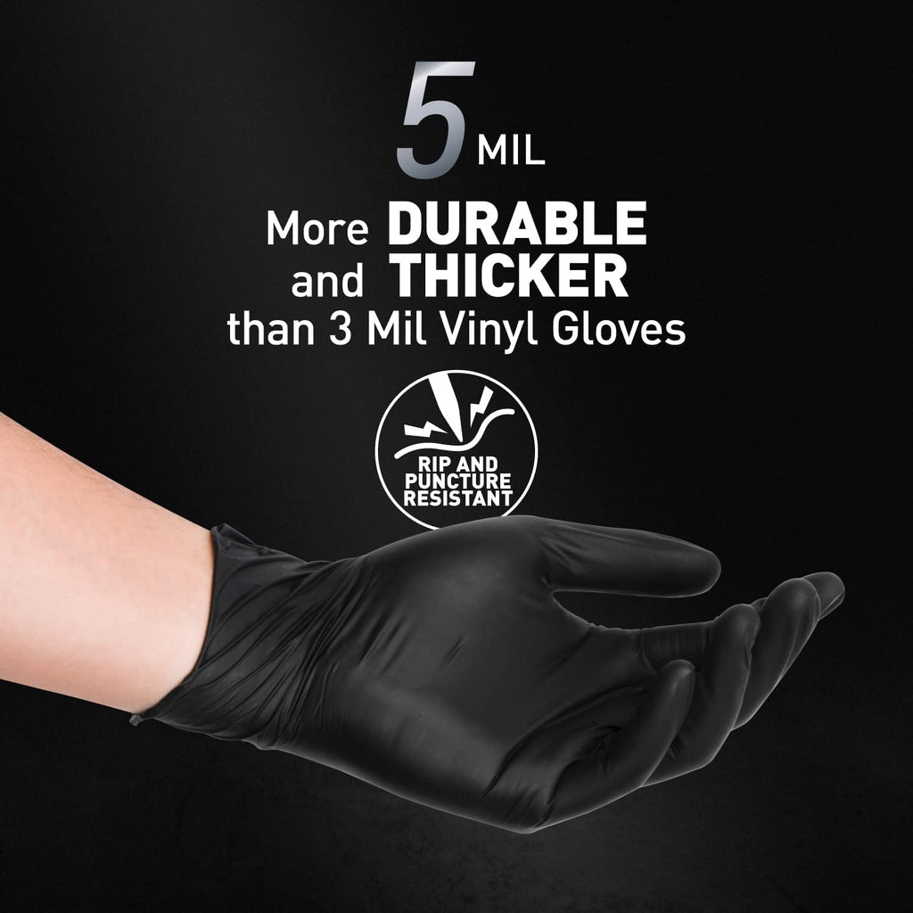 OKIAAS Vinyl Disposable Gloves, Latex-Free, Powder Free, Food Grade