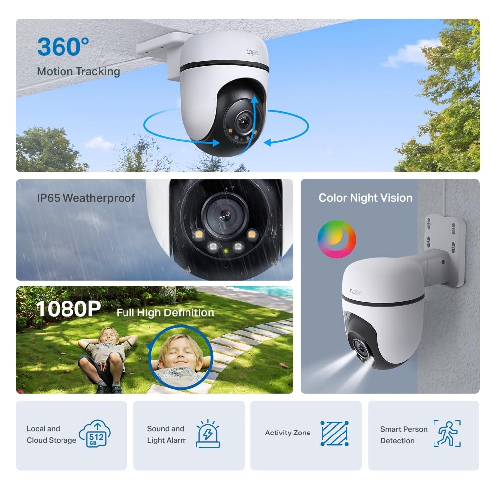 Tapo C530WS 3K 5MP Pan/Tilt Outdoor Security Camera CCTV Camera