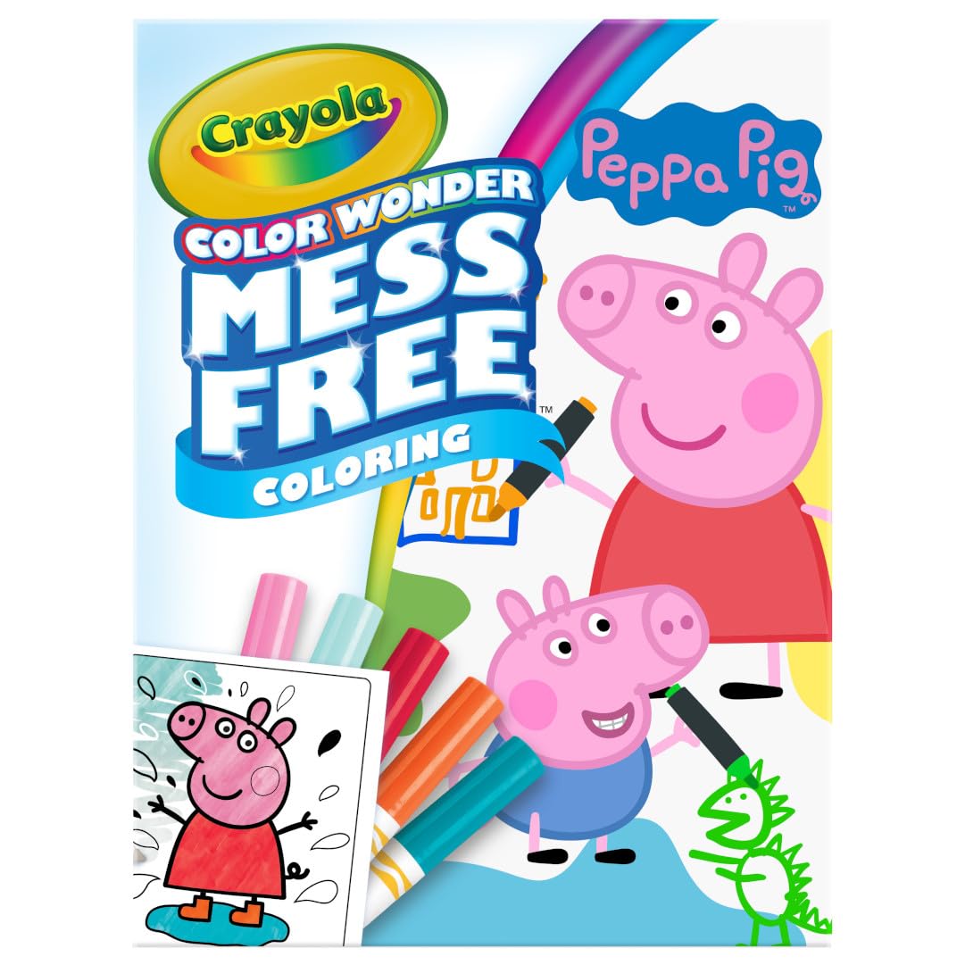 Crayola Bluey Color Wonder Coloring Set, 18 Mess Free Toddler Coloring Pages & 5 Markers, Bluey Activity Set for Kids, Gift for Toddlers, Ages 3+