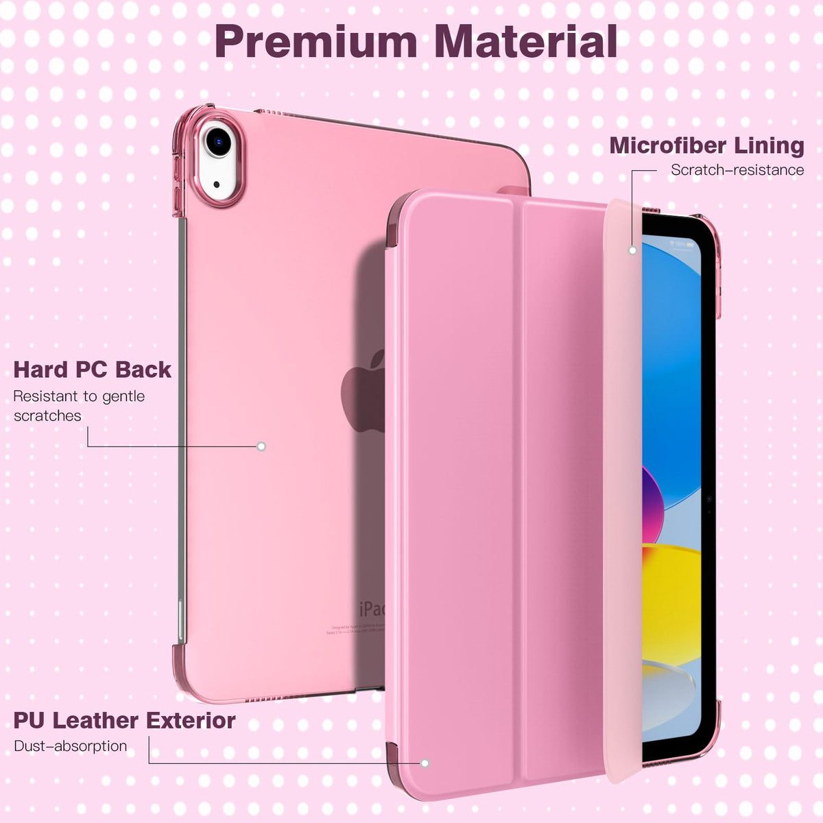 TiMOVO Case for iPad A16 11th Gen 11"/10th Gen 10.9", Colorful Flower