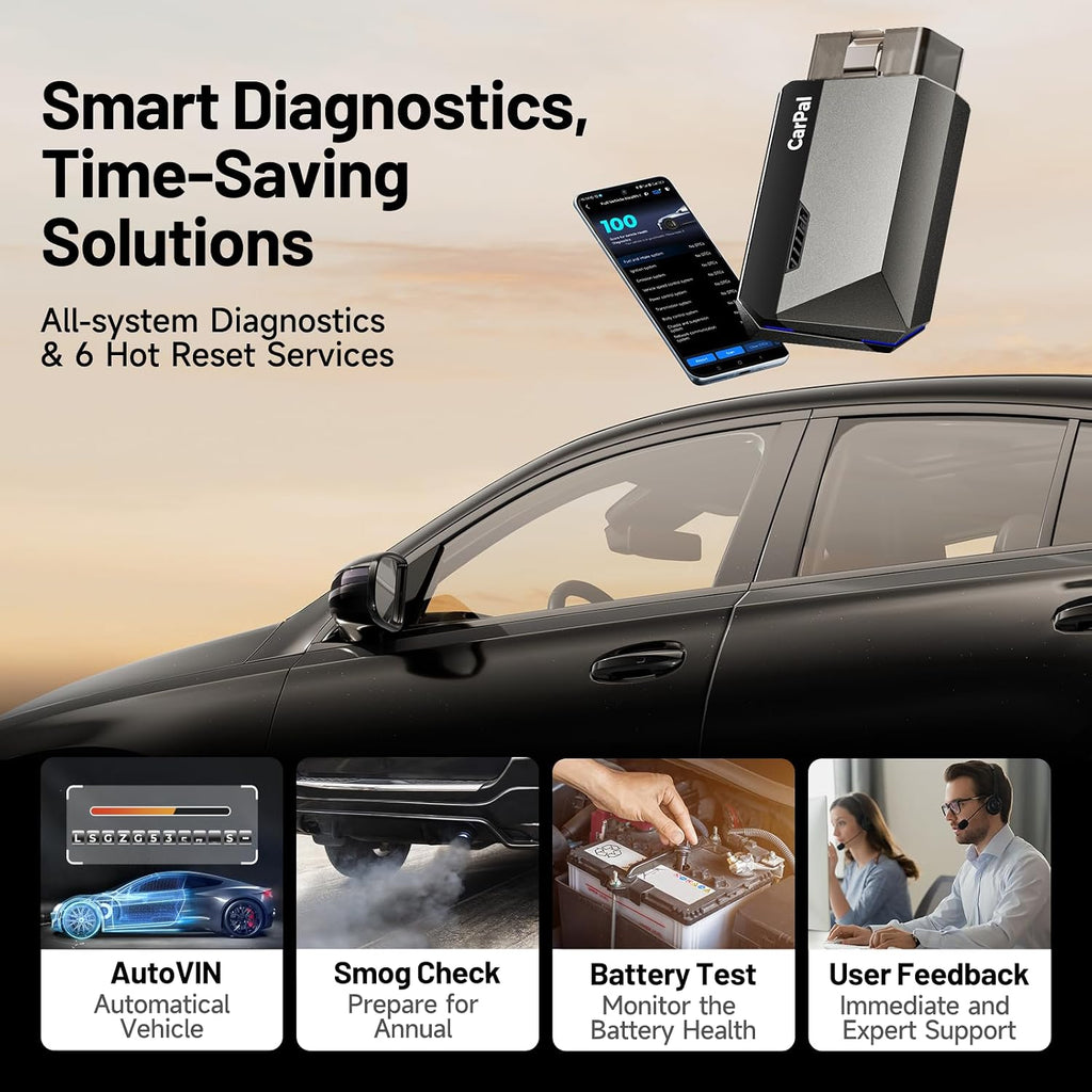 TOPDON CarPal A Obd2 Scanner Bluetooth, Full System Car Diagnostic Tool