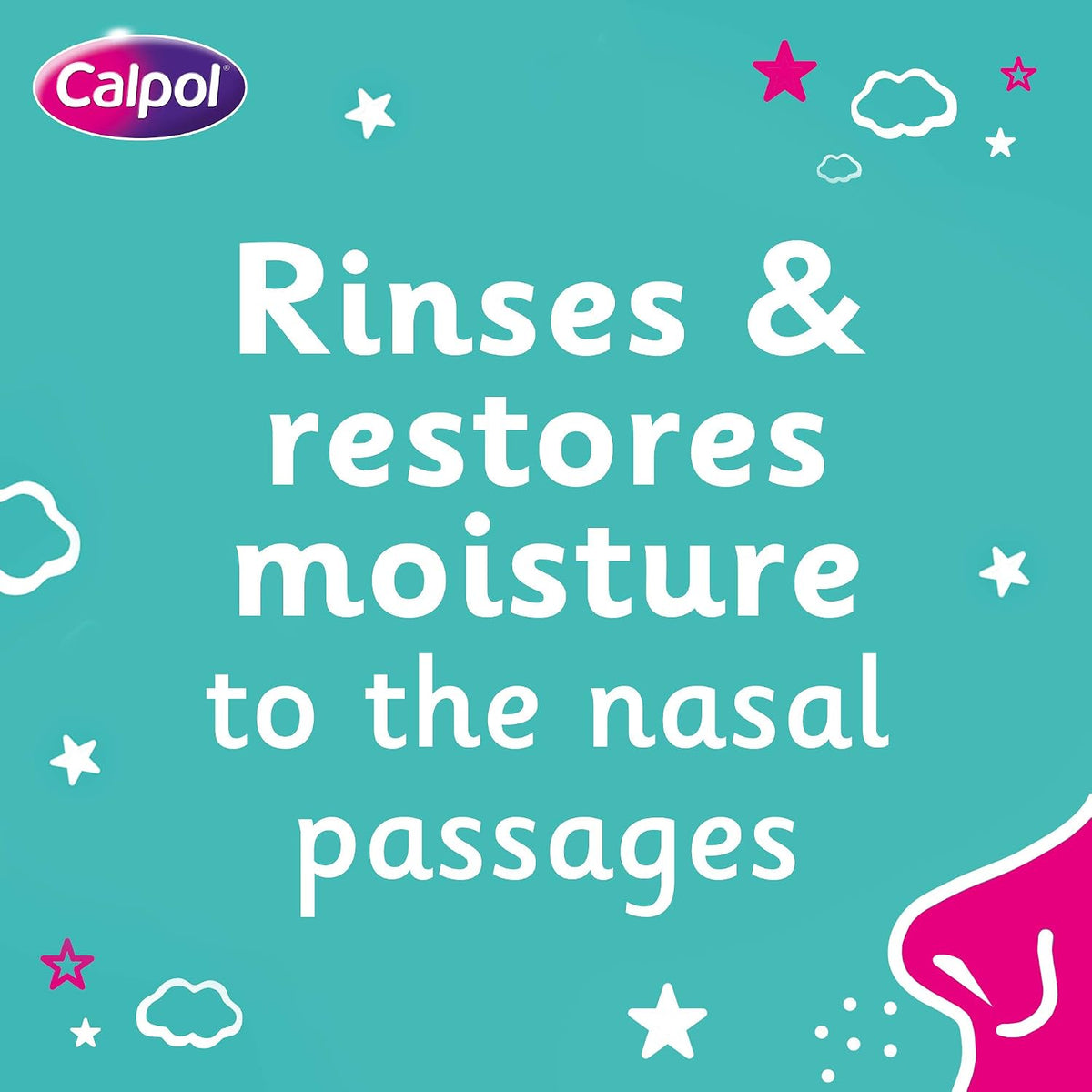 Calpol Saline Nasal Spray (1 x15ml), Calpol Decongestant Nasal Spray For Blocked Nose Relief, Non-Medicated Treatment to Wash Away Mucus, Suitable for All Ages