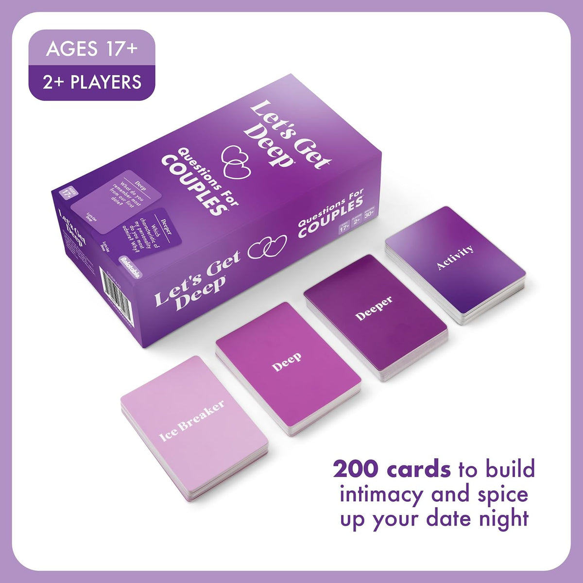 Let's Get Deep, A Question Card Game for Couples by Relatable
