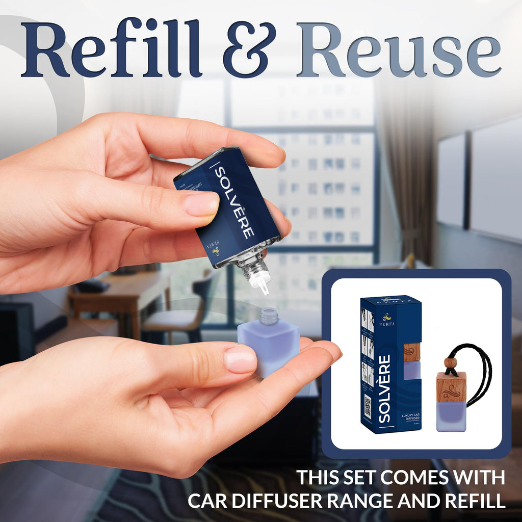 Car Air Freshener for Men - Suvage Inspired Perfume Diffuser Home by Perfa