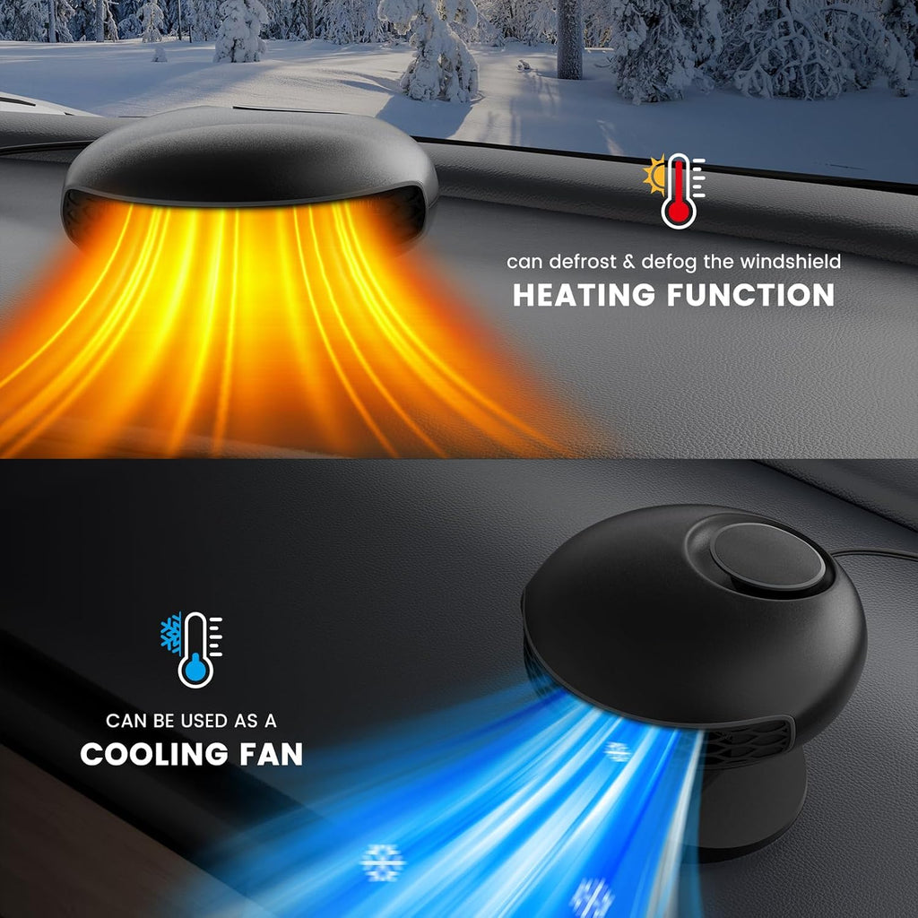 Blytra 150W 12V Car Heater, Plug-in Cigarette Lighter Winter Car Kit