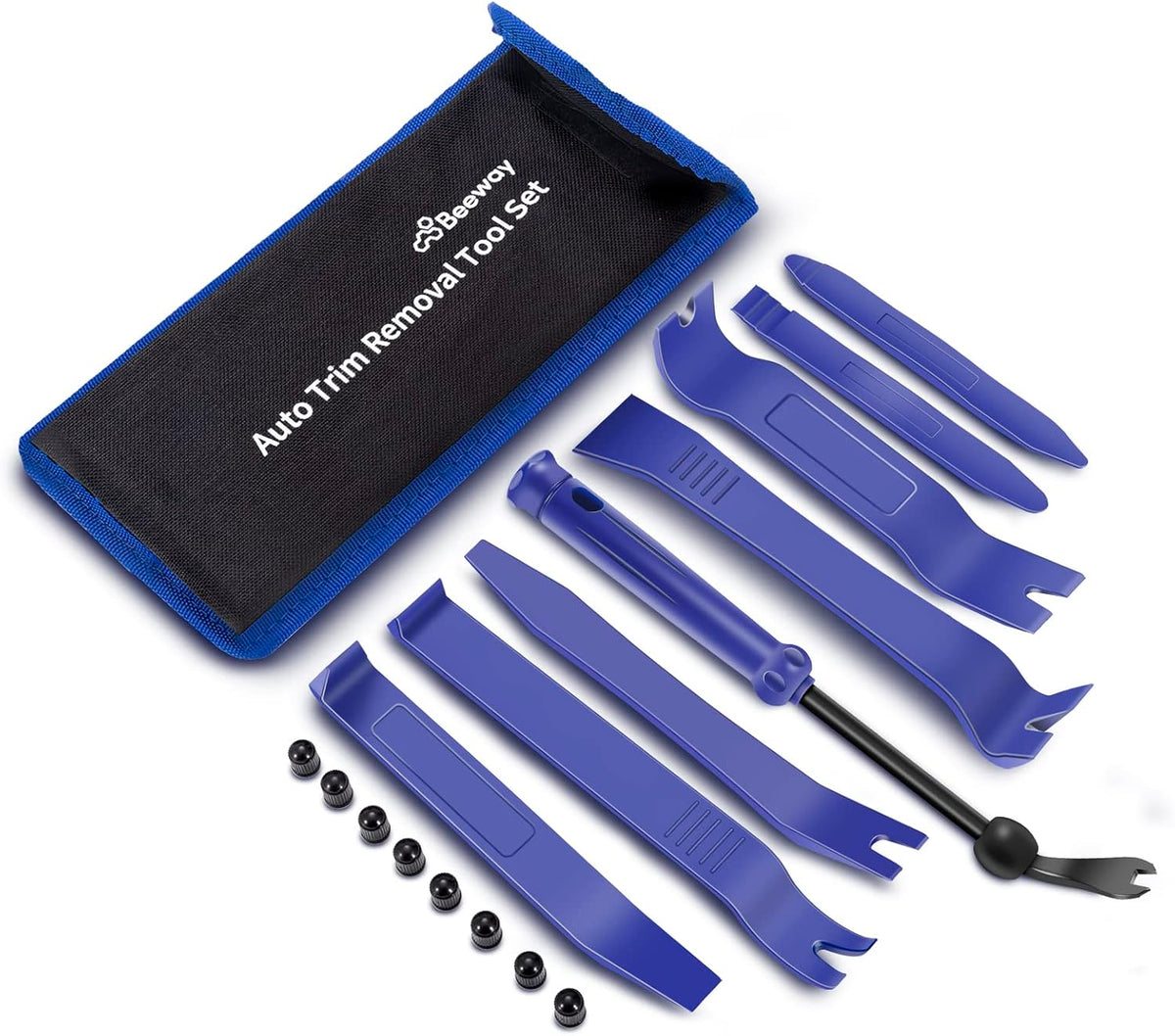 BEEWAY Car Trim Removal Tool Kit 17-in-1, Auto Upholstery Panel Tools