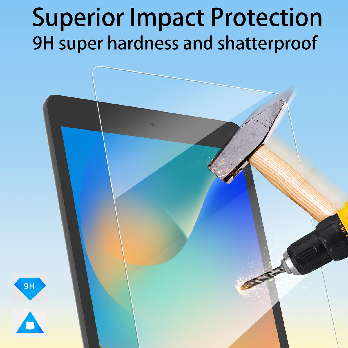 4youquality 2-Pack for iPad Pro 11" & iPad Air 5/4 10.9" Screen Protector