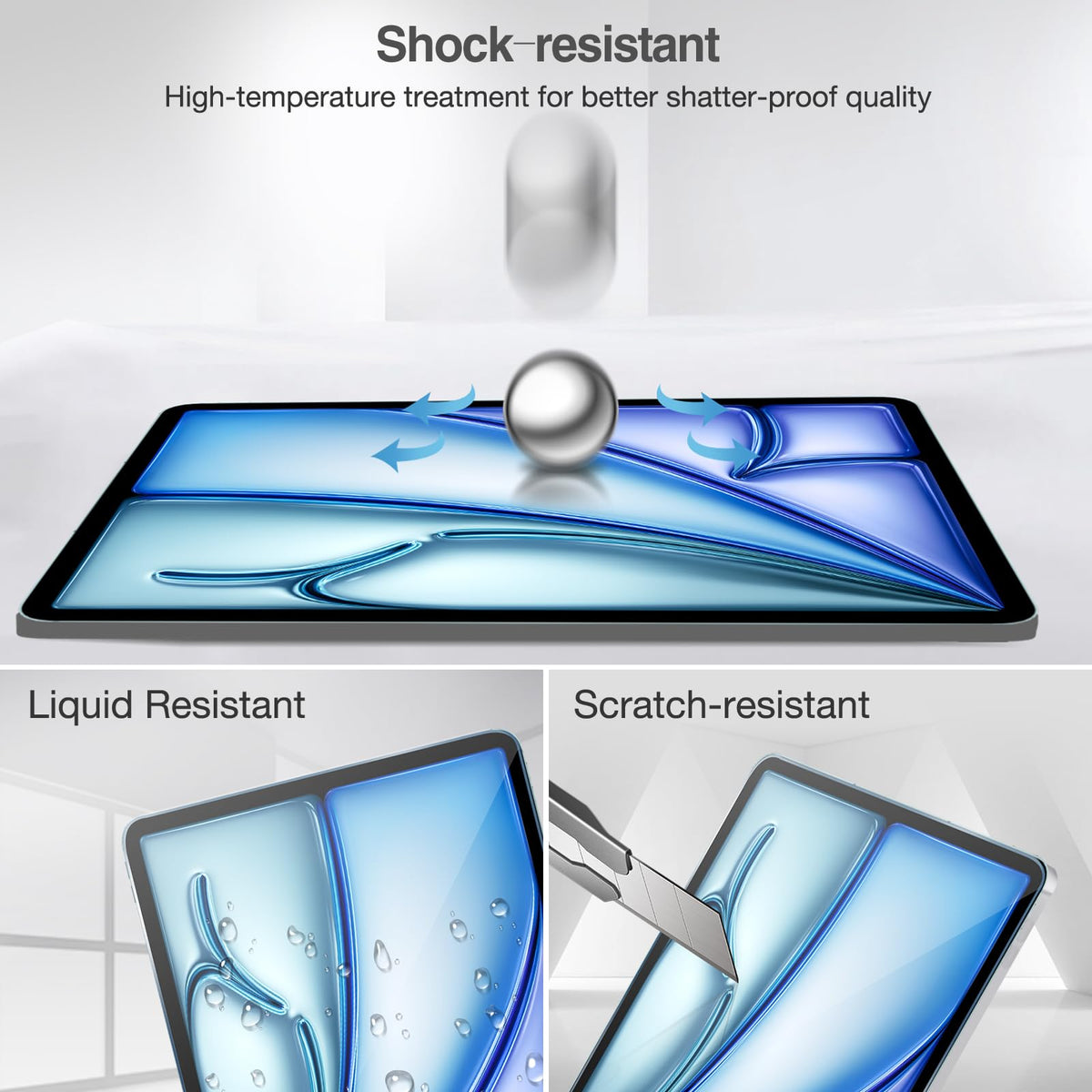 ProCase 3 Pack Screen Protector for iPad 9th 8th 7th Generation 10.2 Inch