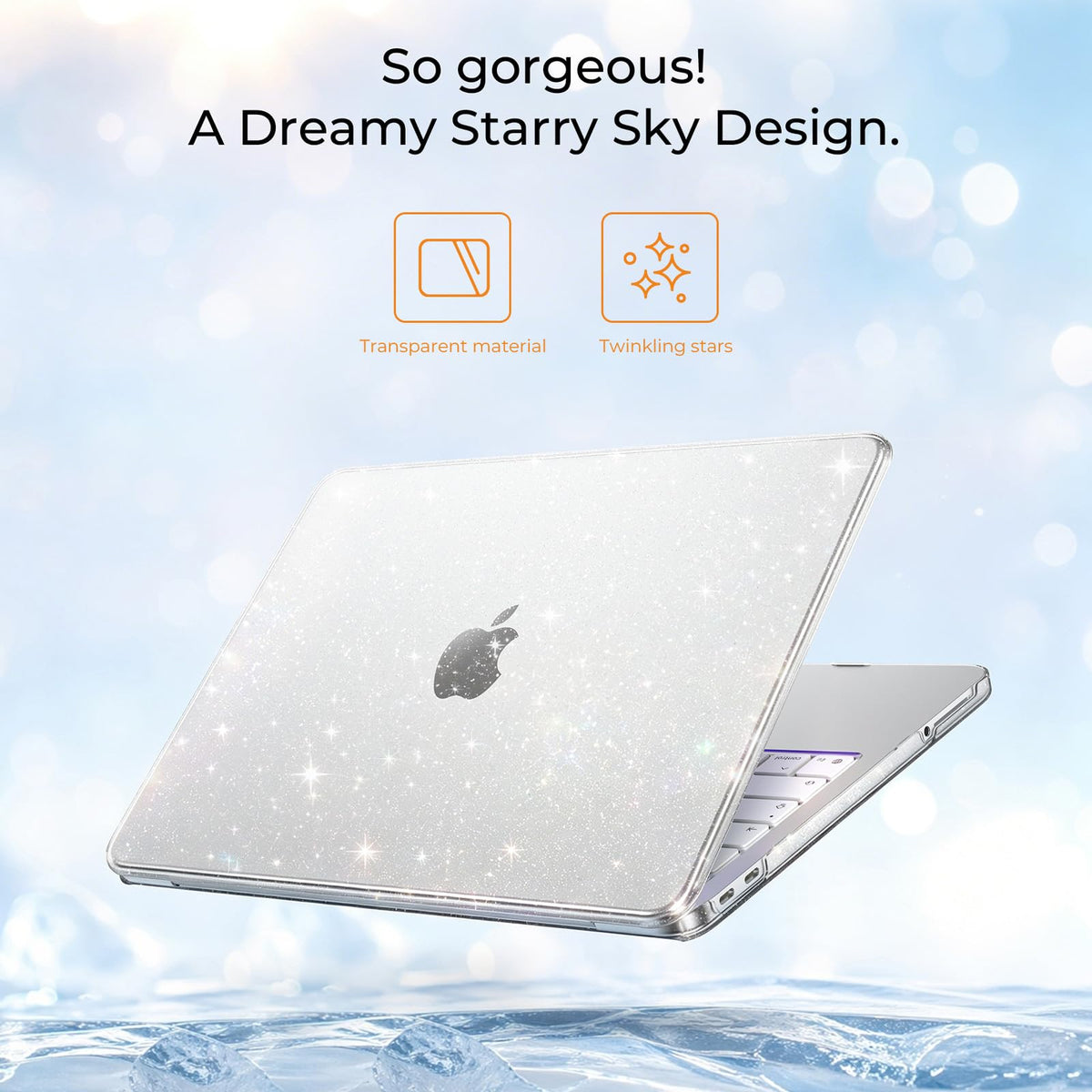 EooCoo for MacBook Neo Case 13 inch 2026 A3404 A18-Pro Crystal Pink