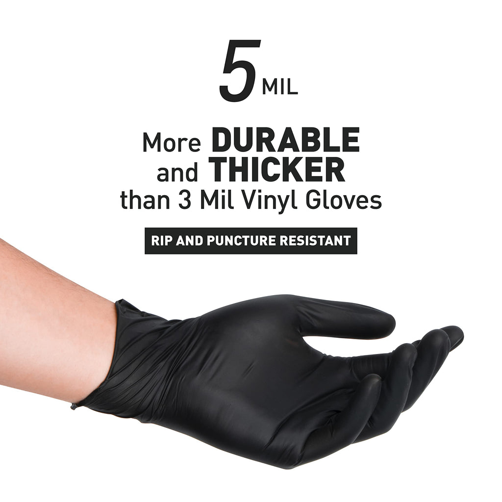 OKIAAS Vinyl Disposable Gloves, Latex-Free, Powder Free, Food Grade