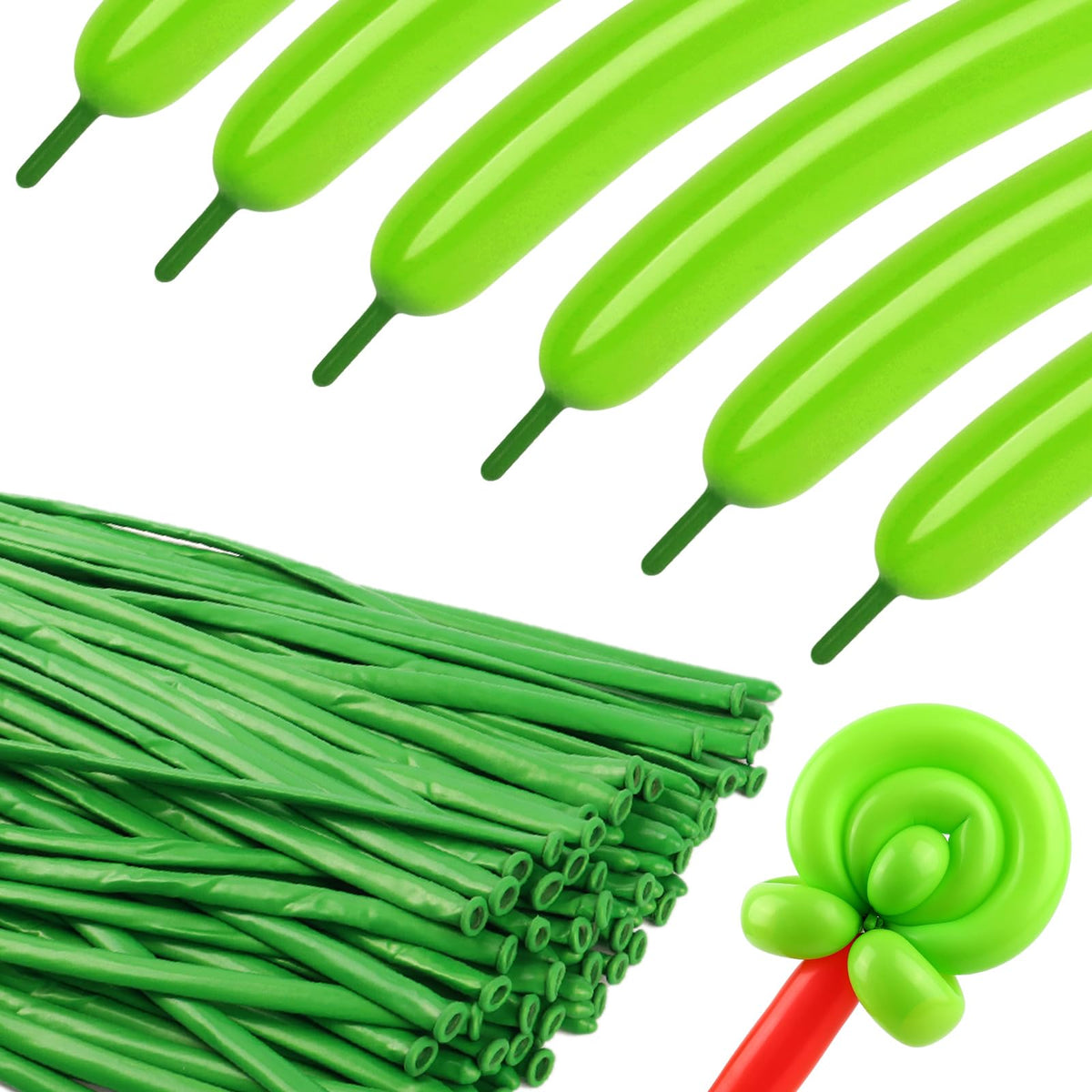 260 Balloons - Clear Long Balloons for Tying Balloon Arch & Balloon Ties