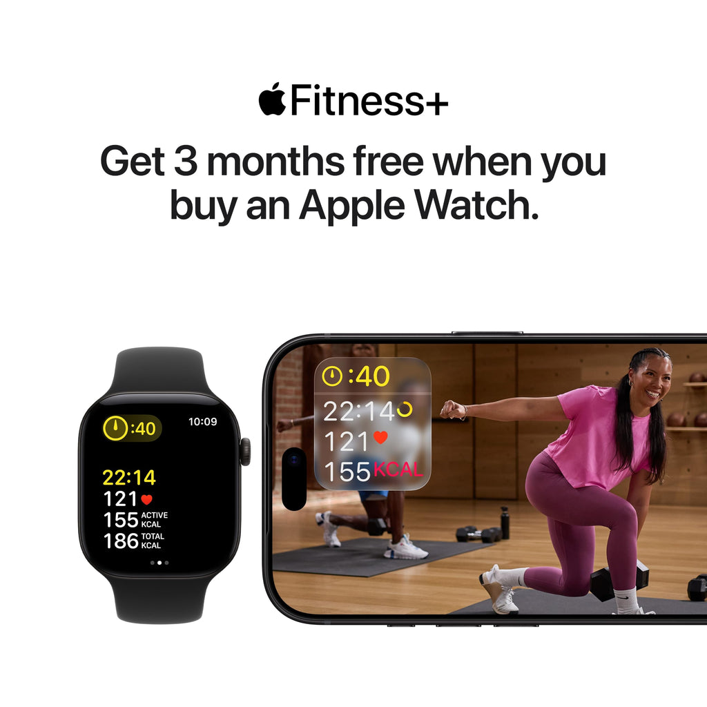 Apple Watch SE 3 GPS 40mm Smartwatch with Starlight Aluminium Case with Starlight Sport Band S/M. Fitness and Sleep Trackers, Heart Rate Monitor, Always-On Display, Water Resistant