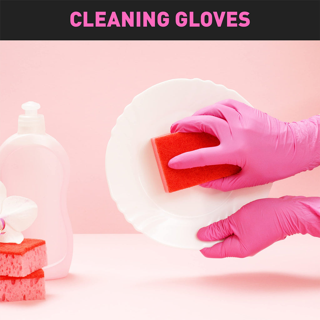 OKIAAS Vinyl Disposable Gloves, Latex-Free, Powder Free, Food Grade