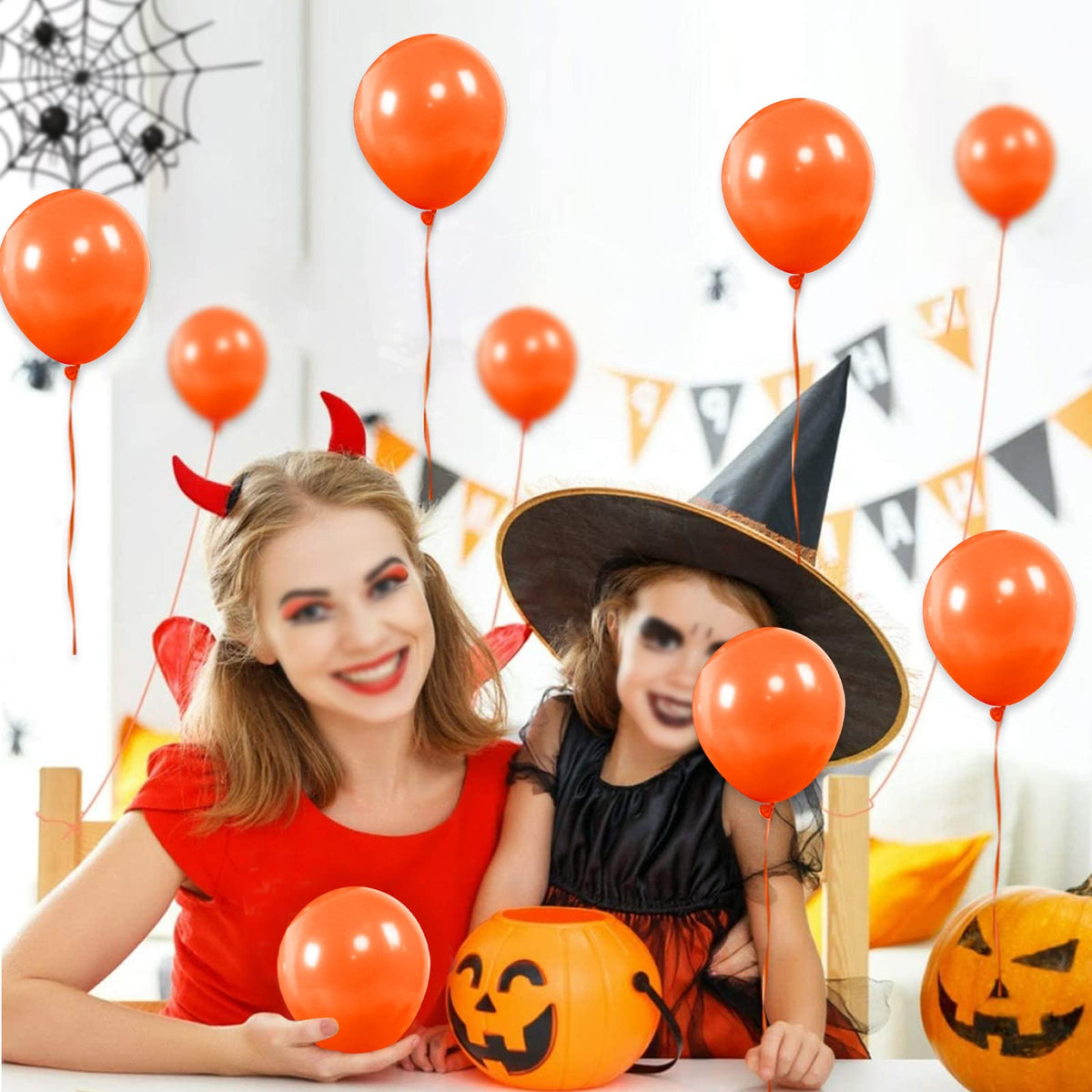 110pcs Black Balloon 12 inch, Black Latex Balloons for Birthday Party Baby Shower Wedding(with 2 Ribbons).