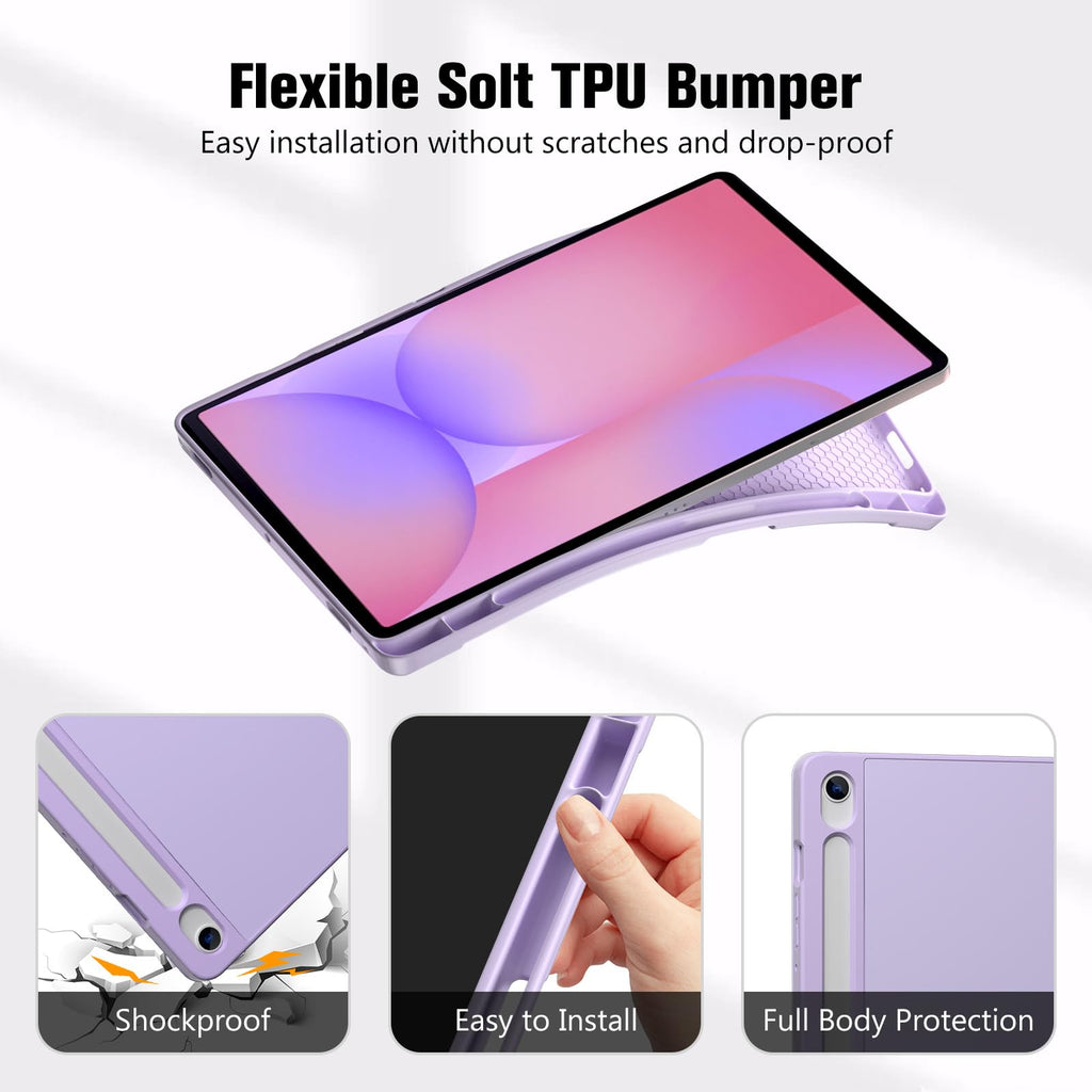 ProCase for Galaxy Tab S10 Lite/S10 FE/S9 FE 10.9" with S Pen Holder -Green