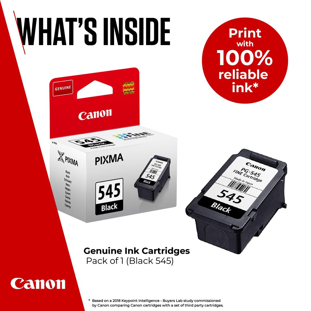 Canon Original PG-545 Black ink cartridge, Standard