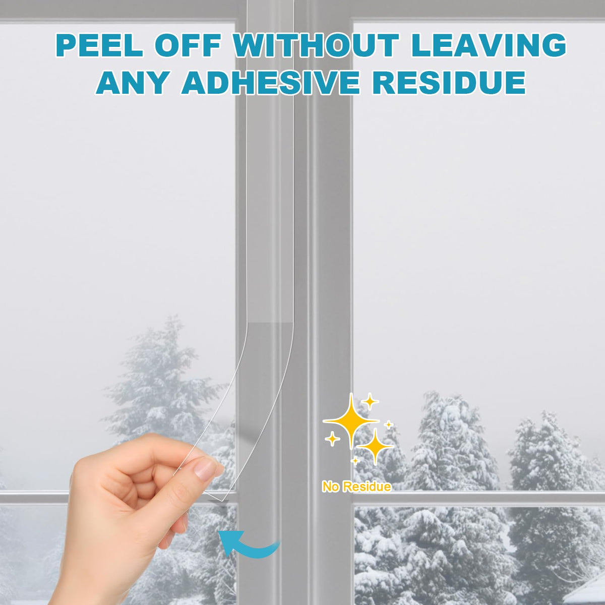 Draft Excluder Tape for Windows Doors, Removable Weather Seal, 3.5cm x 10m