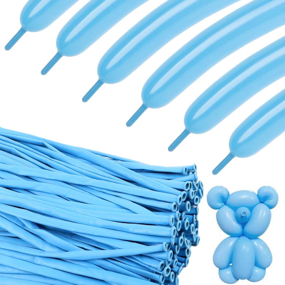 260 Balloons - Clear Long Balloons for Tying Balloon Arch & Balloon Ties