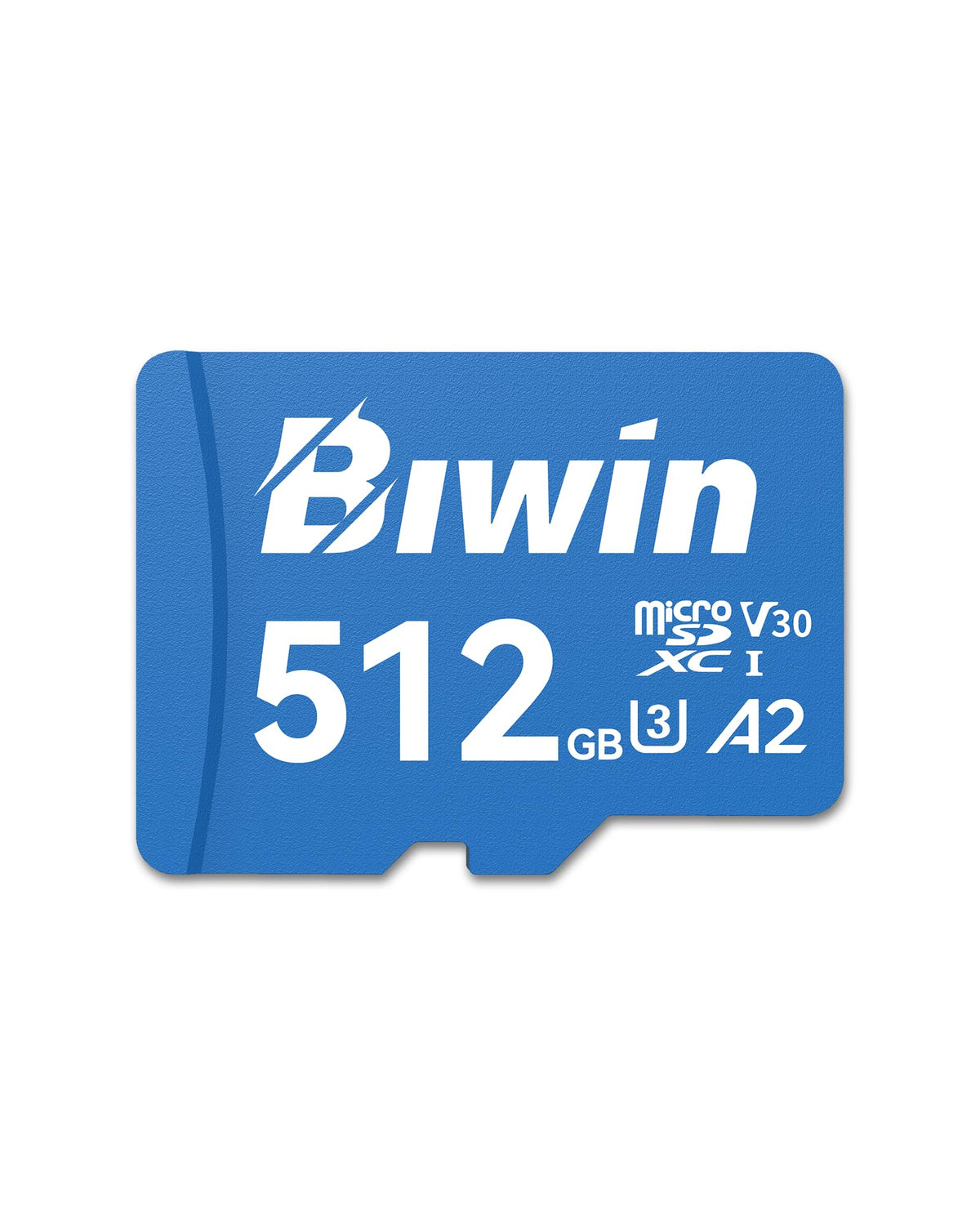 Biwin MS210 Micro SDXC SD Memory Card 512GB, Up to 210 MB/s, UHS-I V30 4K UHD A2 U3 SD Card for Digital Camera, Smartphones, Action Cams, Drones