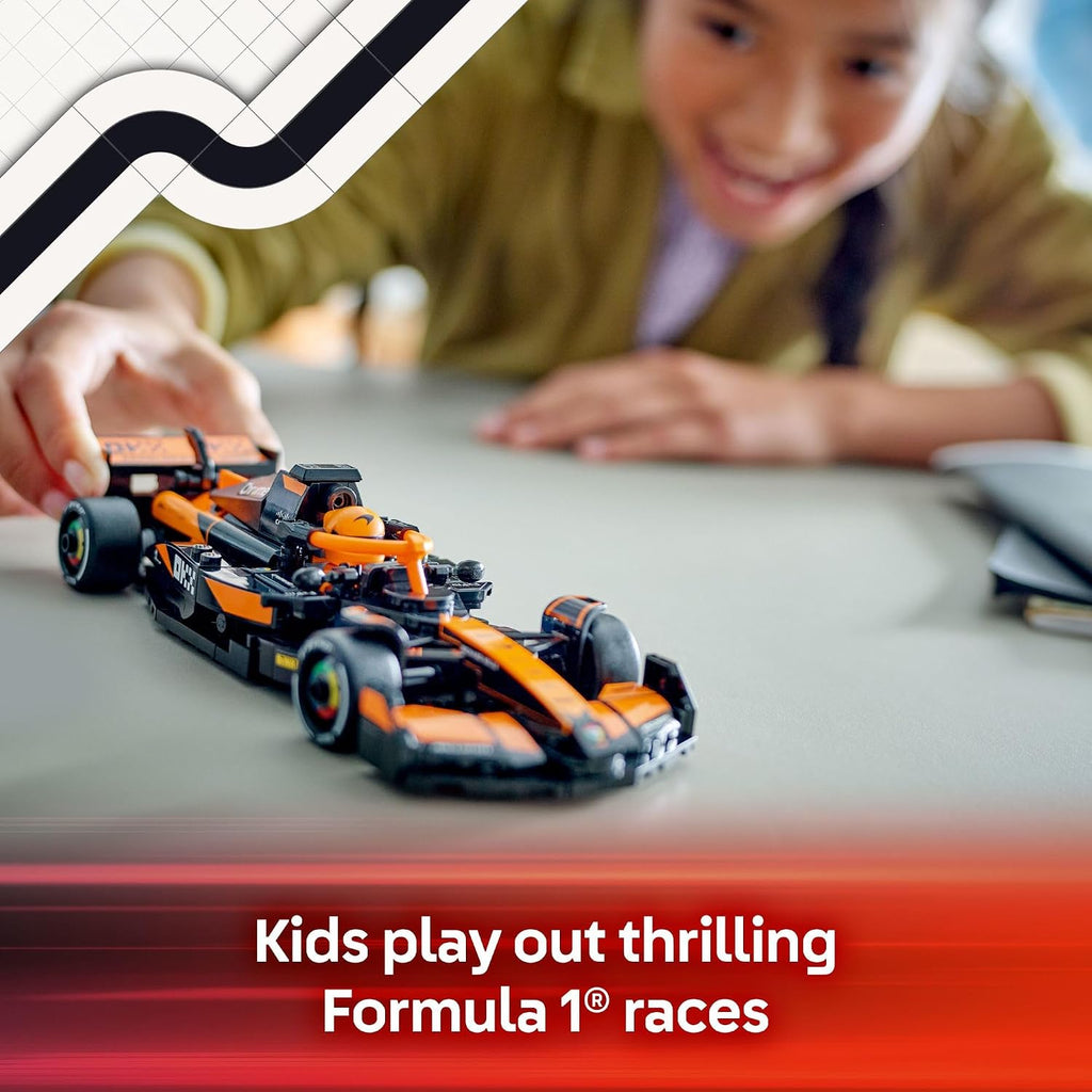 LEGO Speed Champions McLaren F1 Team MCL38 Race Car Toy - Building Set for Kids, Boys & Girls, Ages 10+ - Toy Car for F1 Fans - Gift Idea for Birthday - 77251