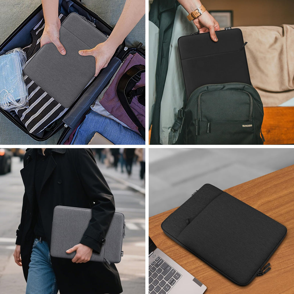 ZYB 16 Inch Laptop Sleeve Case,Shockproof Waterproof Notebook Case 16 Inch for 2021-2026 MacBook Pro 16 M5 M4 M3 M2 M1,16" Laptop Lenovo ThinkBook/IdeaPad HP Dell ASUS Acer Chromebook etc-Haze Blue