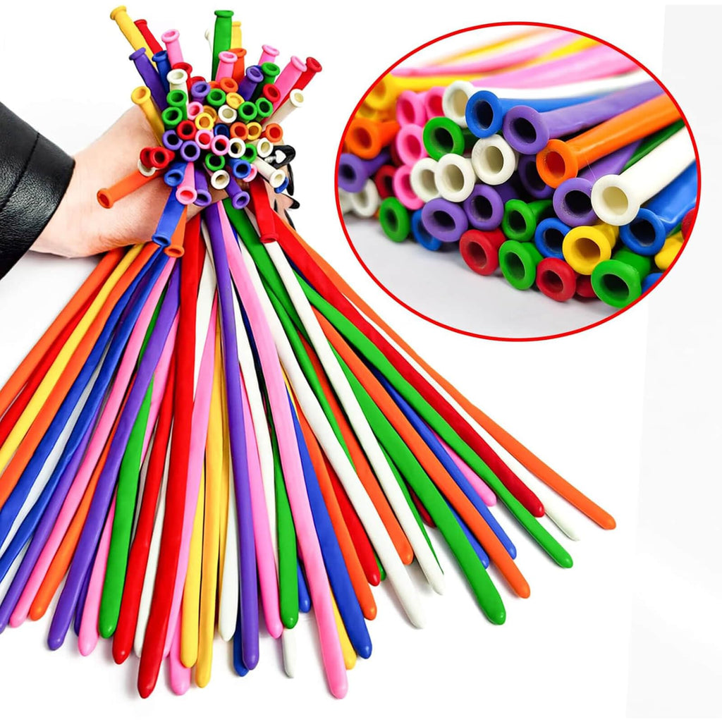 ASIYUHY 260 Balloons Clear Long Balloons 100 Pack Twisting Animal Balloon