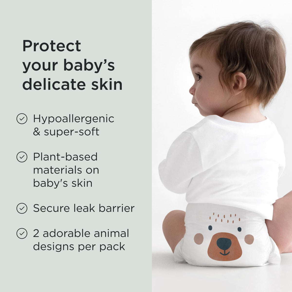 Kit & Kin Premium Baby Nappies Size 2, 4-8 kgs / 9-18 lbs, Pack of 152