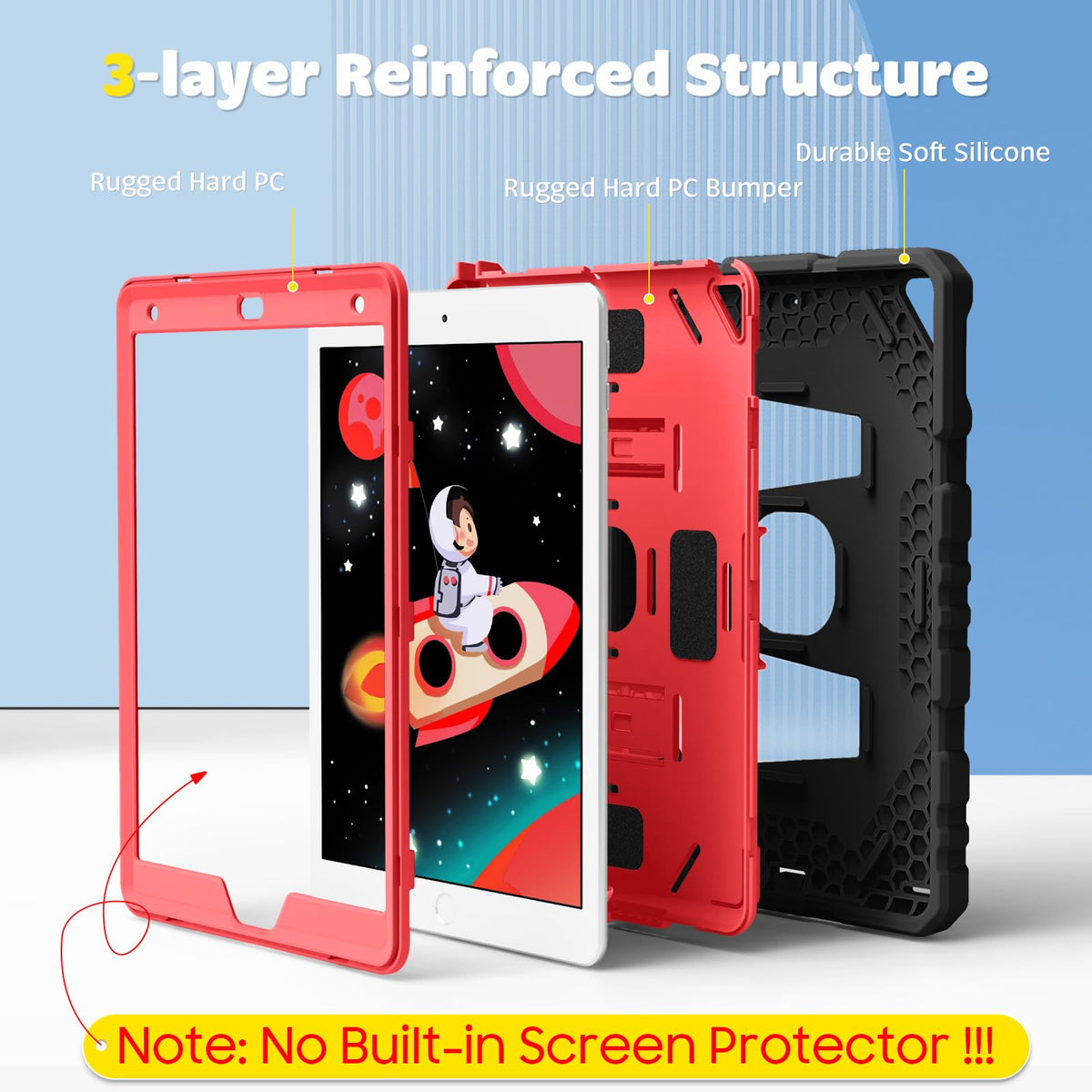 FINTIE Kid-Friendly Case for iPad 9th / 8th / 7th Generation 10.2 Inch