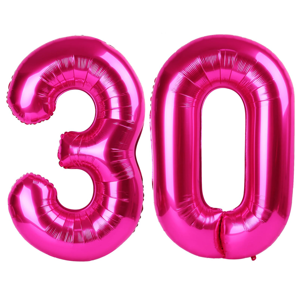 Laser Silver 6 Balloon - Number Balloon 40 Inch, 6th Hot Pink Decorations