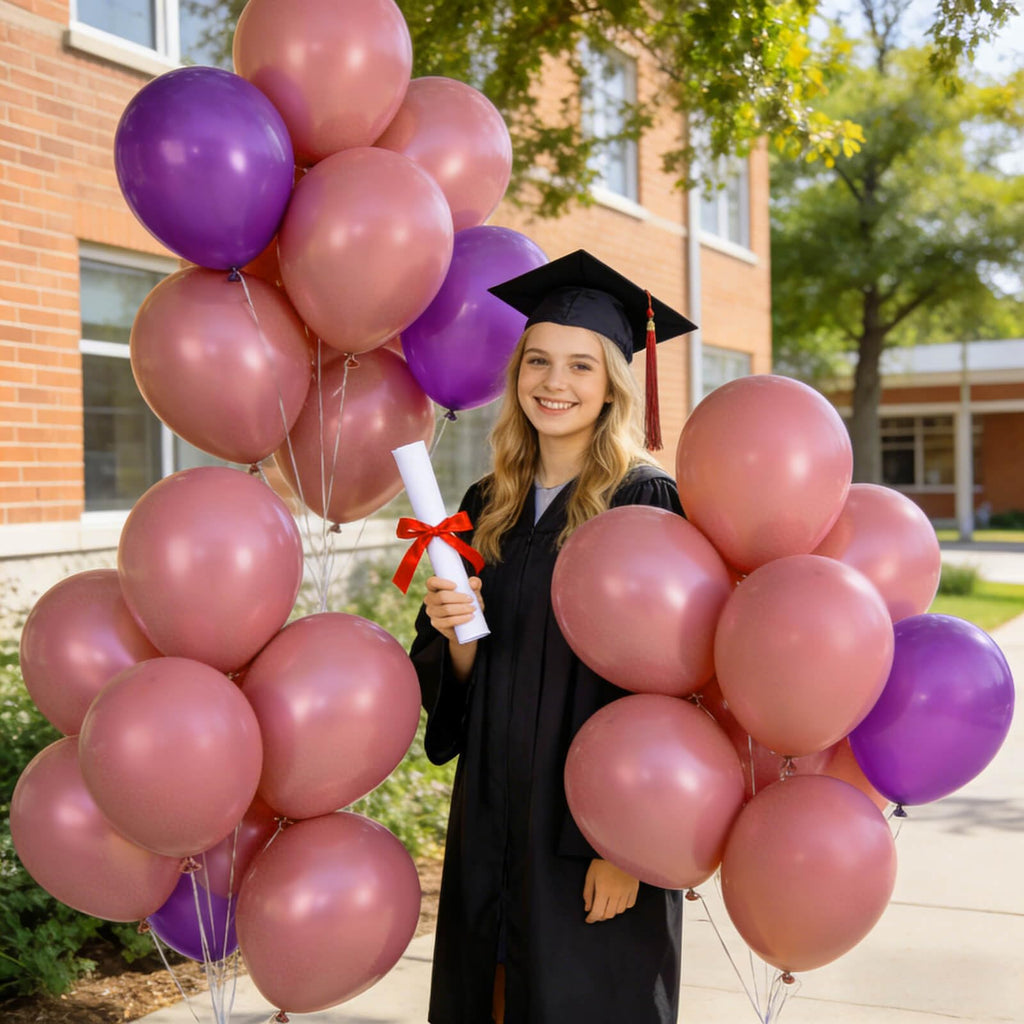 110pcs Black Balloon 12 inch, Black Latex Balloons for Birthday Party Baby Shower Wedding(with 2 Ribbons).