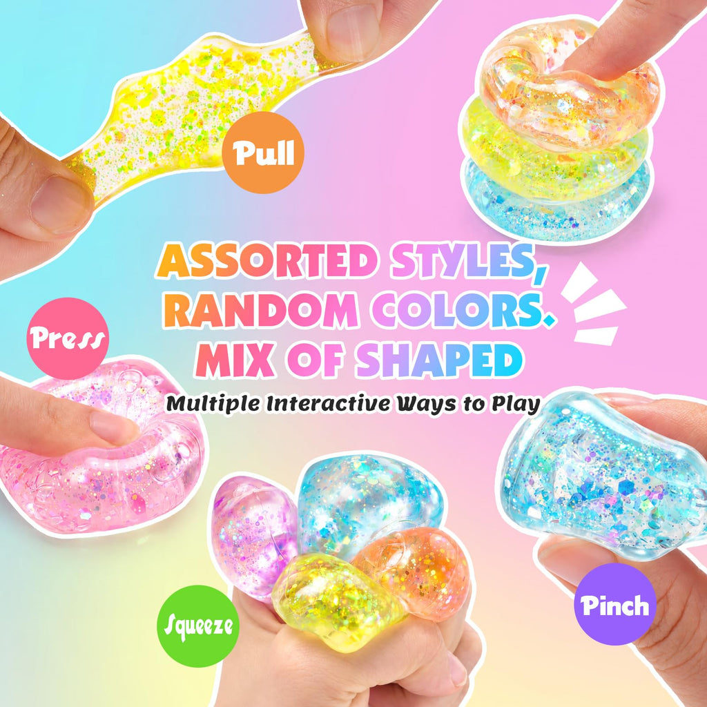 8 Pack Stress Cube ,Slow Rising Stress Balls for Adults