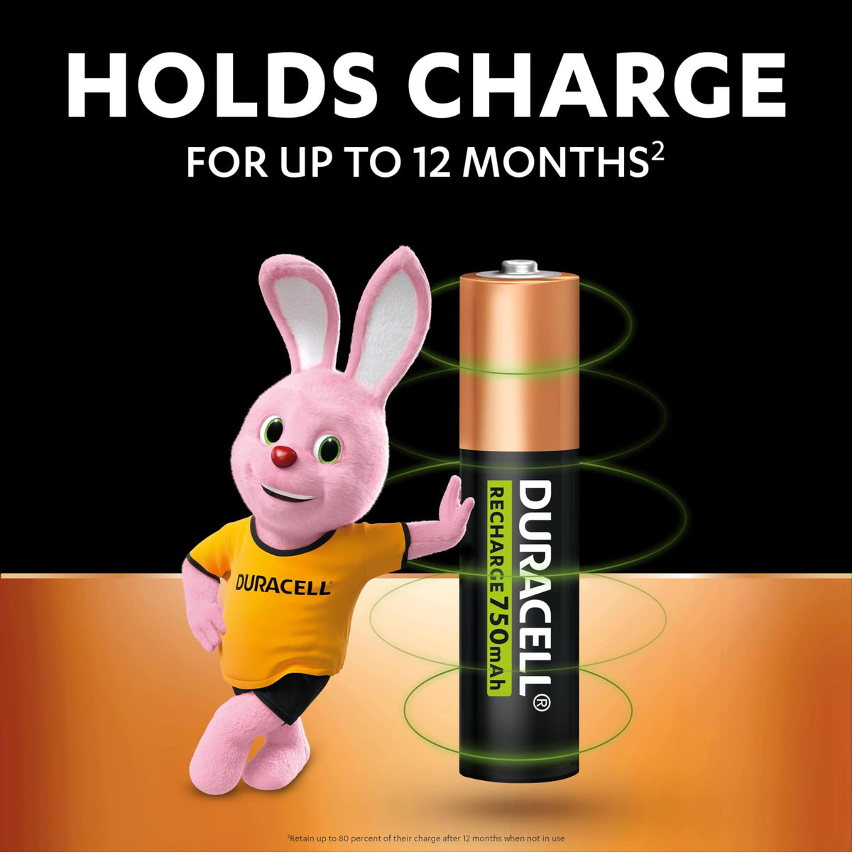 DURACELL AA Rechargeable Batteries (4 Pack) 1.2V, 1300 mAh NiMH