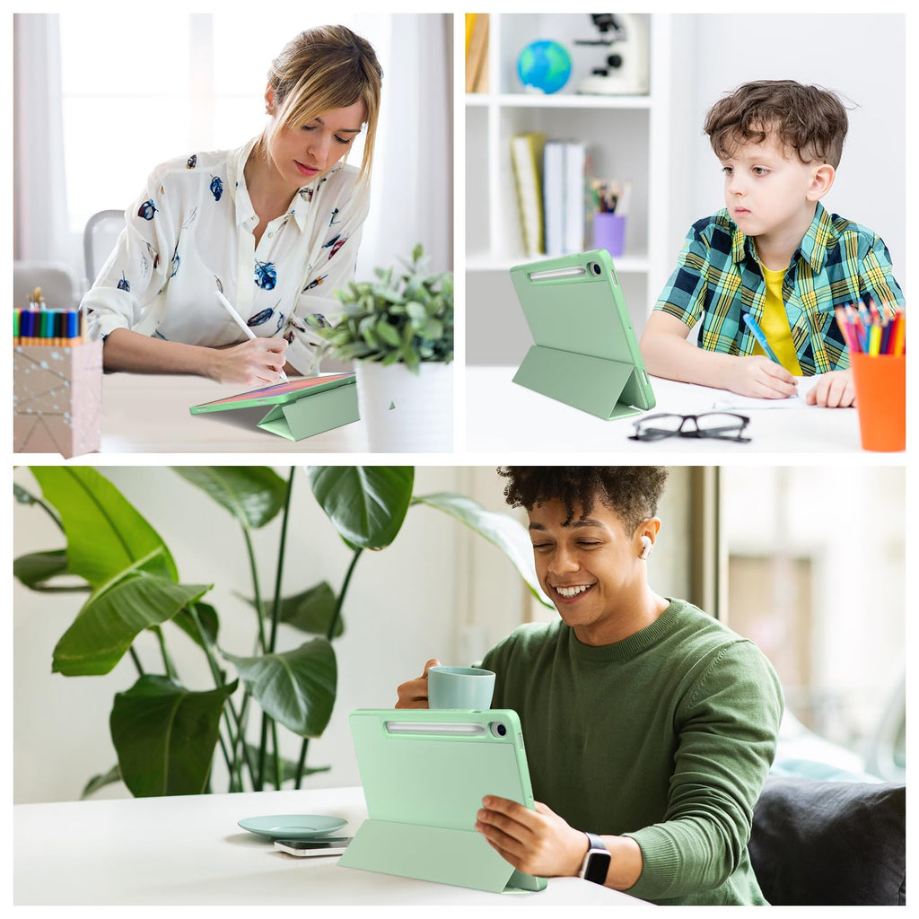 ProCase for Galaxy Tab S10 Lite/S10 FE/S9 FE 10.9" with S Pen Holder -Green