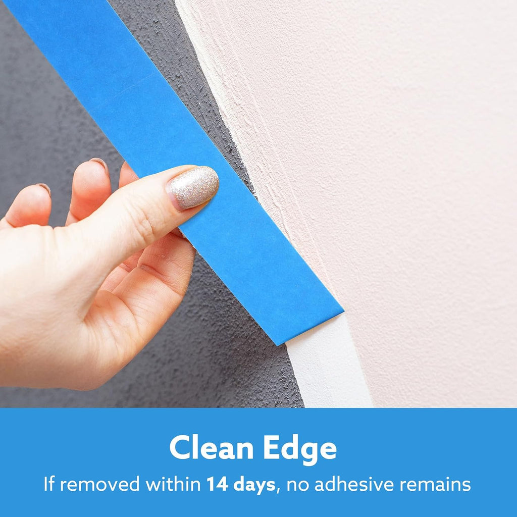 5 Rolls Painters Tape Blue, 36mm x 50m, UV & Heat Resistant