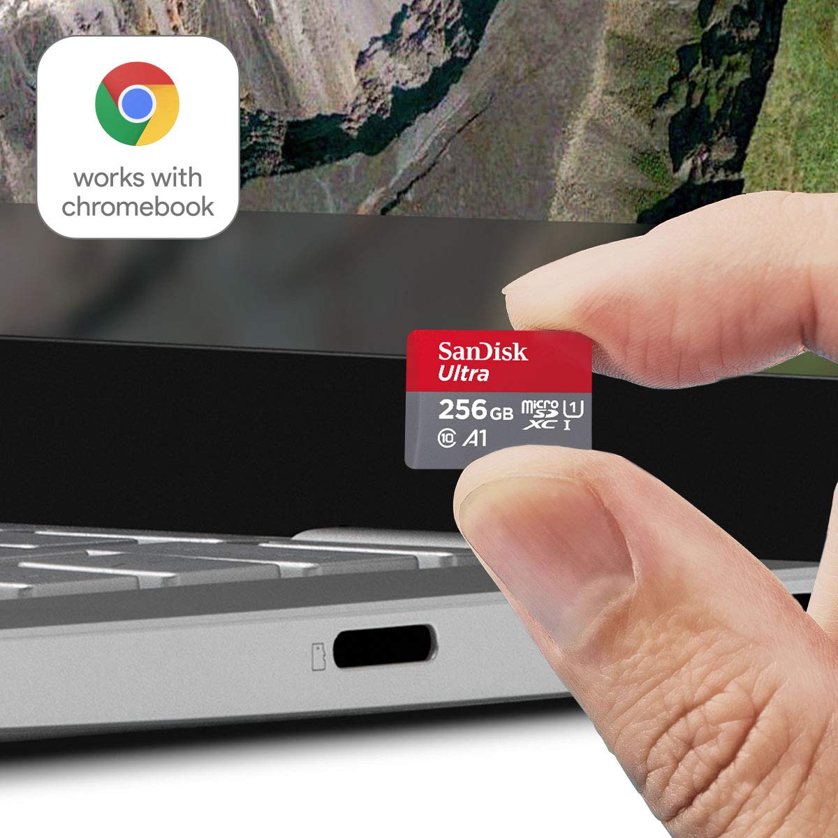 SanDisk 64GB Ultra microSDXC card for Chromebook + SD adapter up to 140 MB/s with A1 App Performance UHS-I Class 10 U1 (Pack of 2)