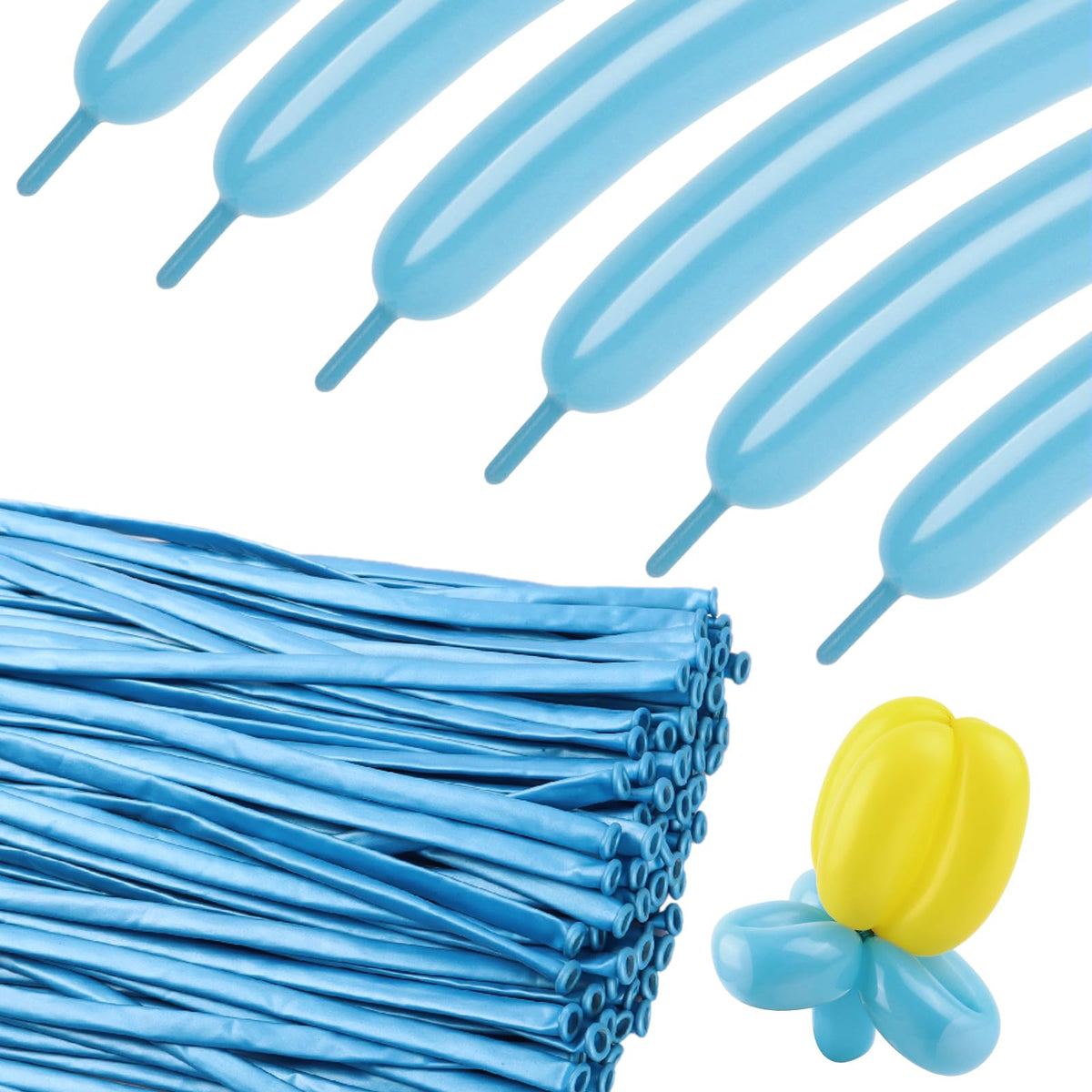 260 Balloons - Clear Long Balloons for Tying Balloon Arch & Balloon Ties