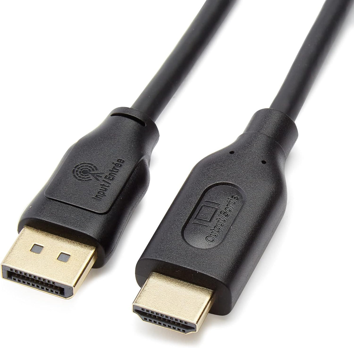 Amazon Basics DisplayPort to HDMI Cable, Uni-Directional, 0.9 m, Black