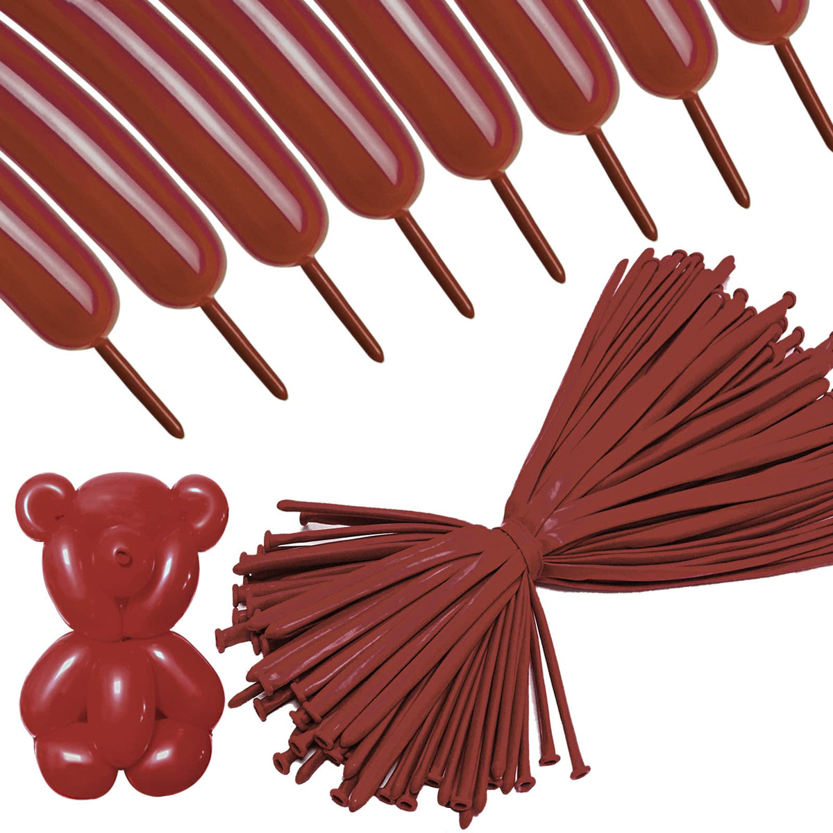 ASIYUHY 260 Balloons Clear Long Balloons 100 Pack Twisting Animal Balloon