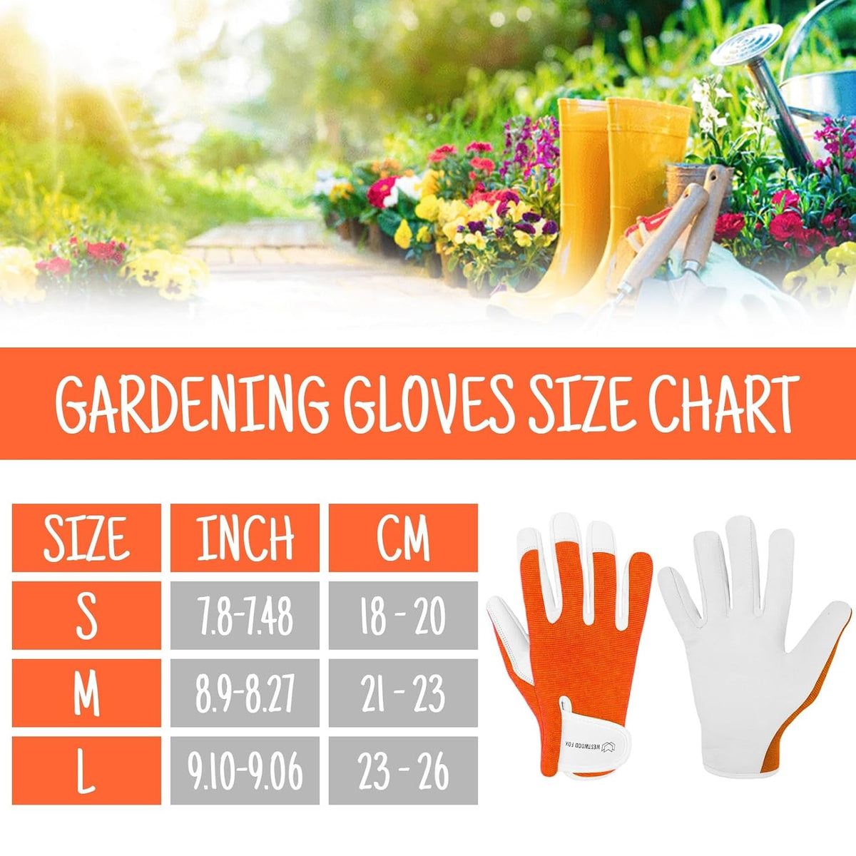 WESTWOOD FOX Ladies/Mens Leather Gardening Gloves Thorn Proof Rigger Garden work gloves, Safety Working Gloves, Premium Quality (Babypink, M)