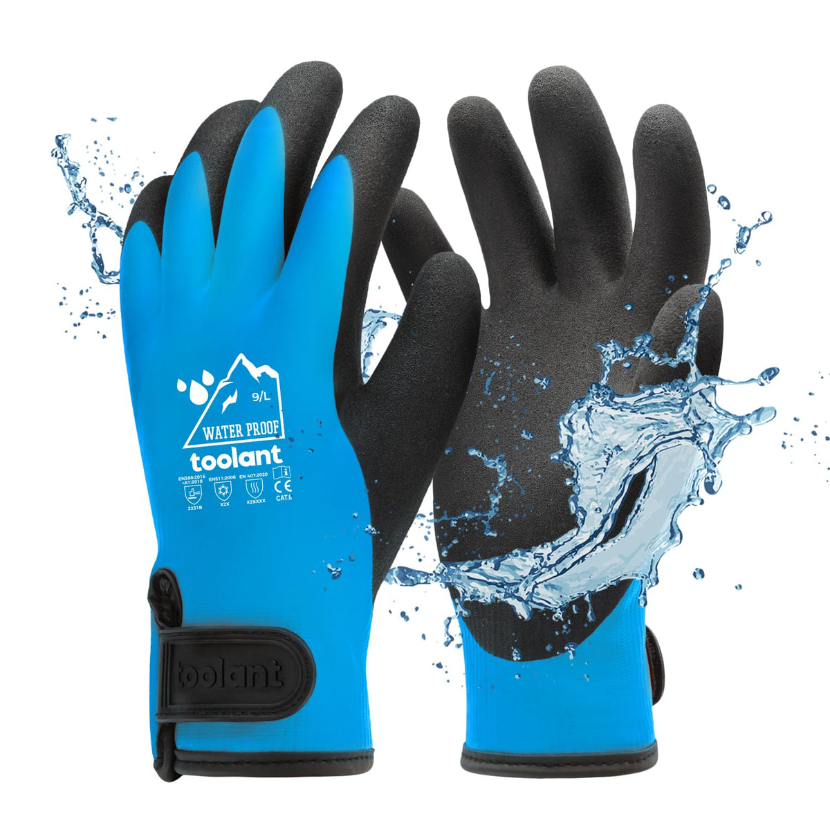 toolant 100% Waterproof Winter Work Gloves, Thermal Insulation with Grip