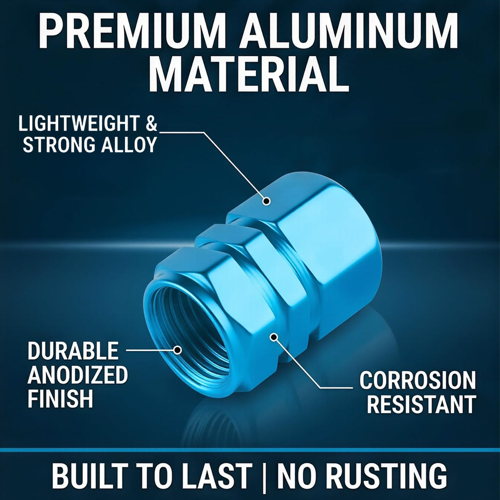 Aluminum Tire Valve Caps,8 Pcs Dustproof Stem Covers