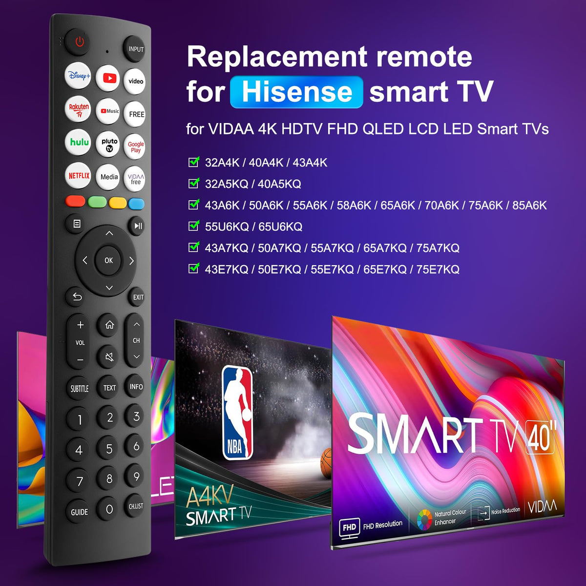 Universal Replacement for LG Smart TV Remote