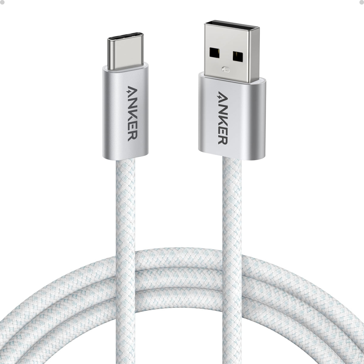 Anker Zolo USB-A to USB-C Charger Cable, 1 m Durable Braided Type-C Fast Charging Cable with Slim Connector, Seamless CarPlay, For iPhone 17/16/15, iPad Pro, Samsung Galaxy, More(Black)
