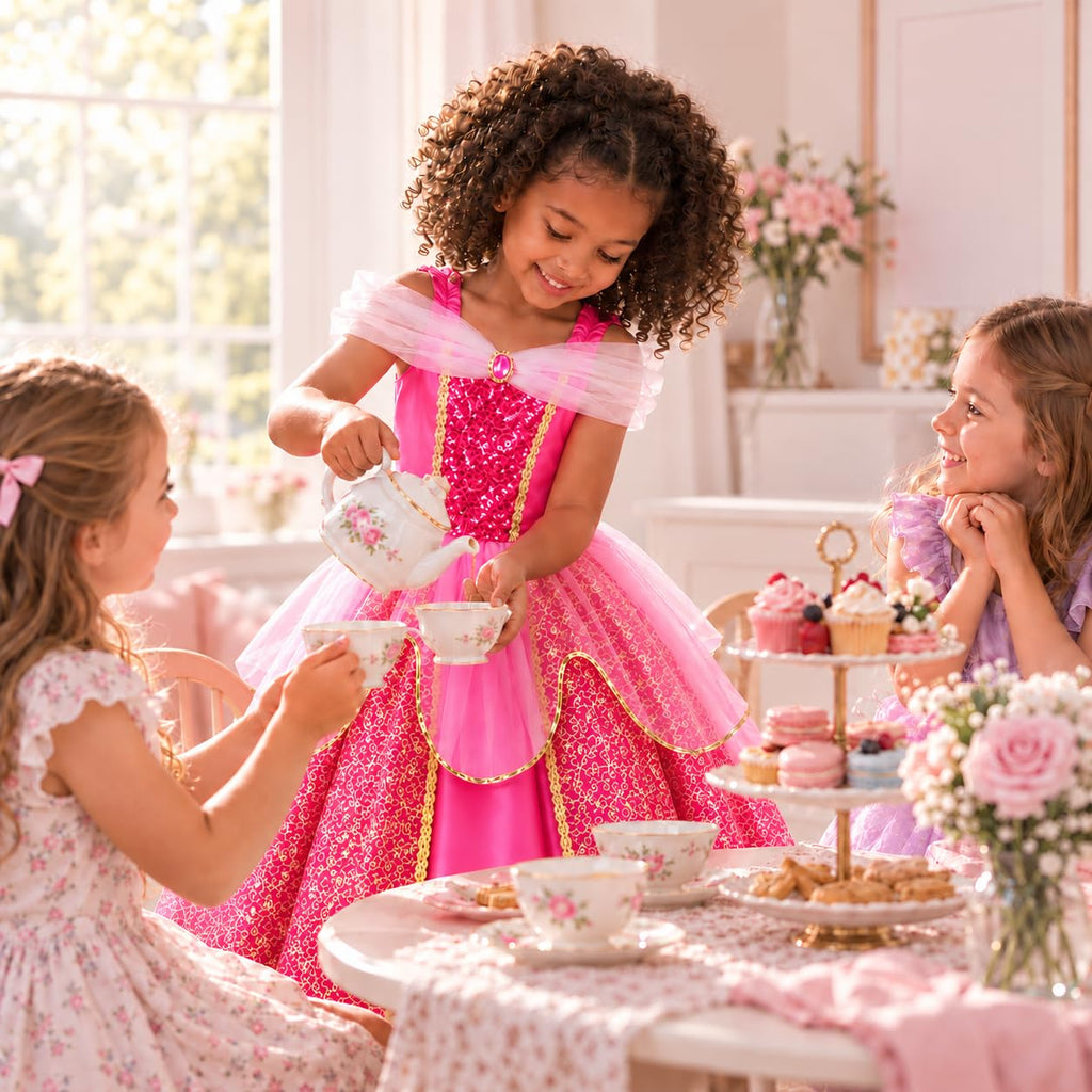 Meland Light Up Princess Dress for Girls Ages 3-10, Halloween Costume Party
