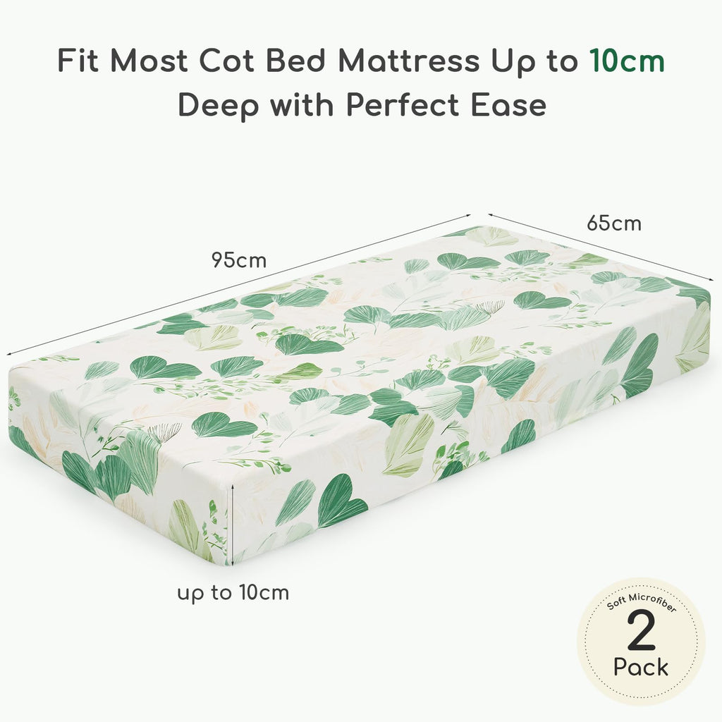 Next to Me Crib Sheets 83x50 cm Fitted 2 Pack Bedside Crib Sheets