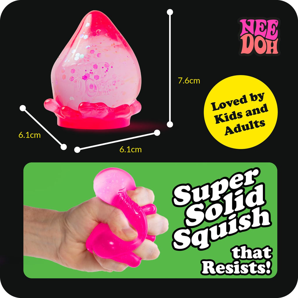 Schylling NeeDoh Nice Cube - Sensory Squeeze Toy with Super Solid Squish - 2.25" Cube - Color May Vary (Pack of 1)