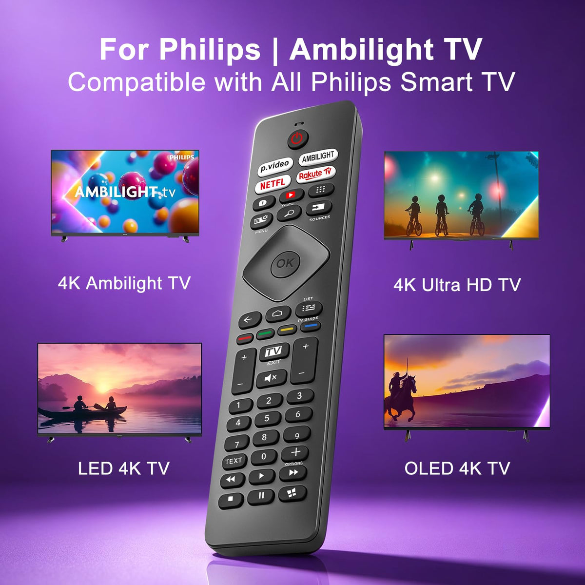 Magic Remote for LG-TV-Remote, Replacement for LG Smart TV Remote Control, AN-MR20GA Compatible Universal Remote Control with Voice, Pointer and Netflix/Prime Video Hotkeys