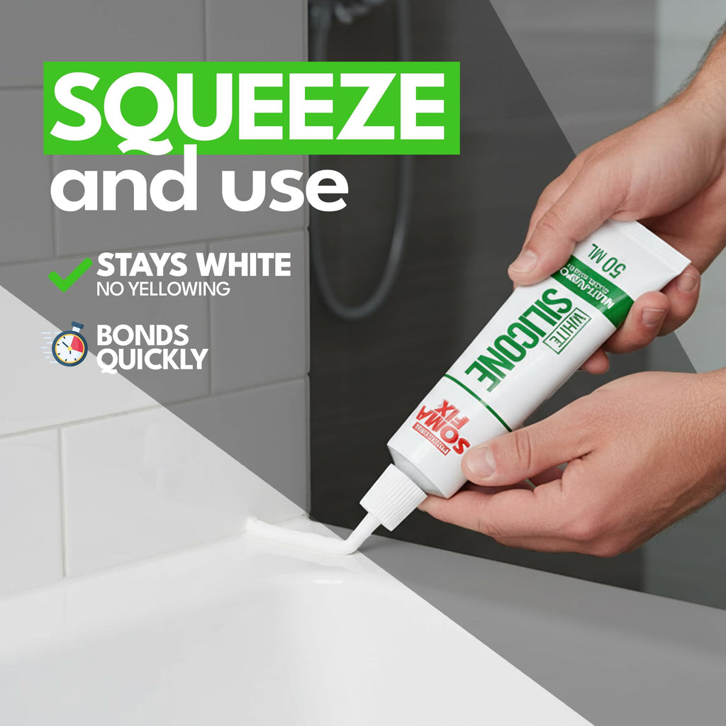 Brown Silicone Sealant, Waterproof & Flexible Sealant and Adhesive - 280ml