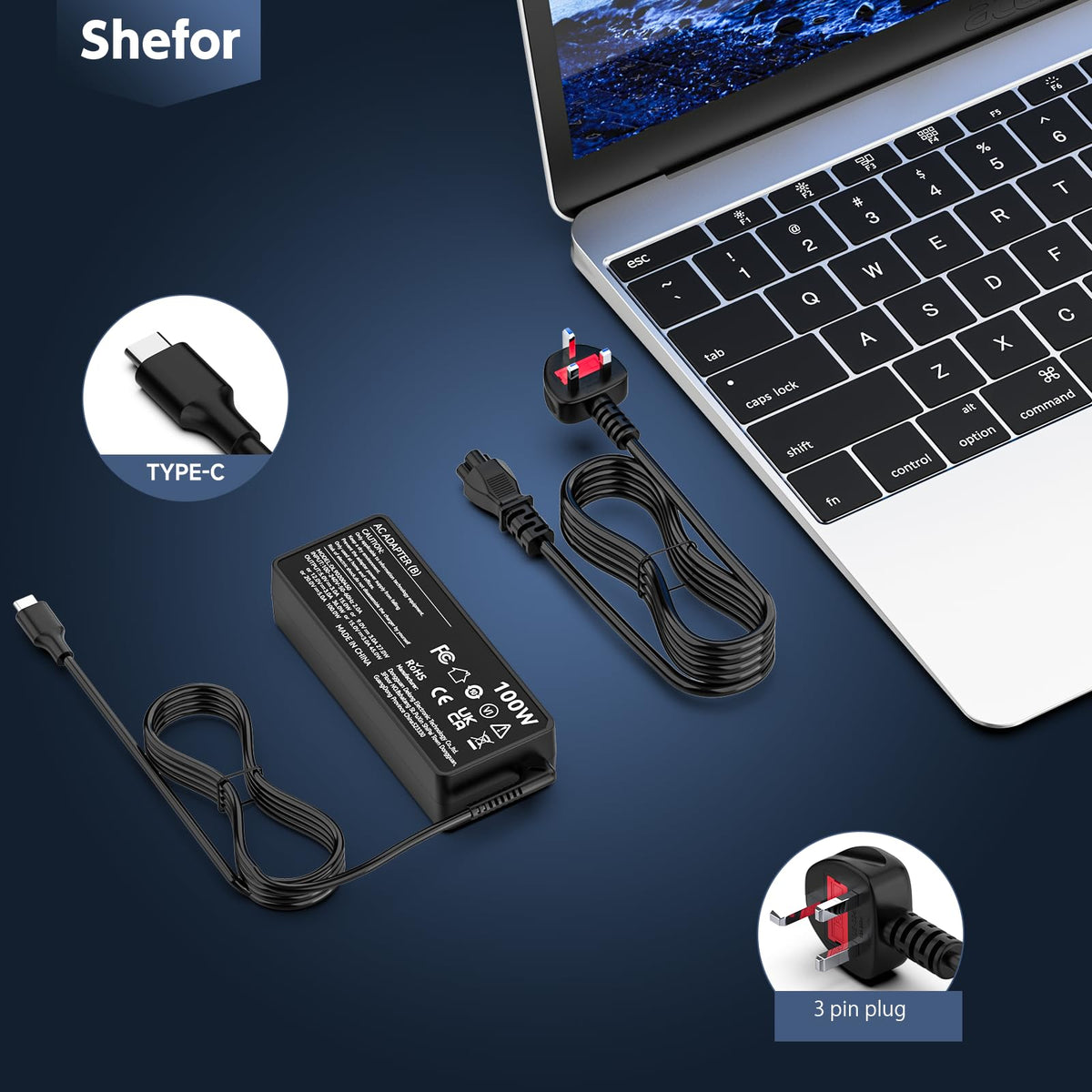 230W Laptop Charger Compatible With HP Omen OMEN Victus ZBook Fury Series